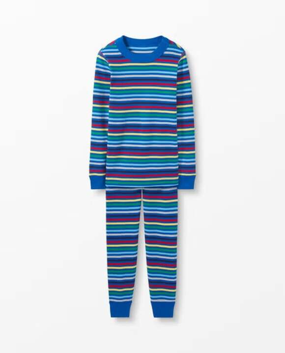 Hanna Andersson Other - Hanna Andersson Kid's Striped Long John Pajama Set Rainbow Size S/M
